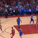 Oklahoma, colpo playoff: Houston cade in casa dopo 20 gare (102-108)