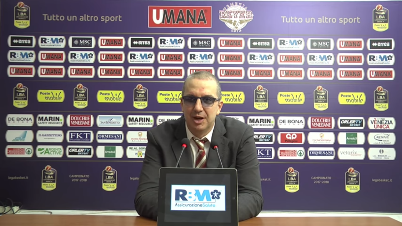 Venezia, coach De Raffaele: "La favorita? L'Olimpia Milano"