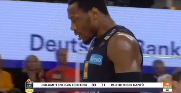 Serie A, anticipo: Gutierrez implacabile, Trento affonda Cantù (87-76)