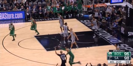 Eterno Ginobili, gli Spurs affondano Boston (105-102). Indiana ferma la striscia dei Cavs