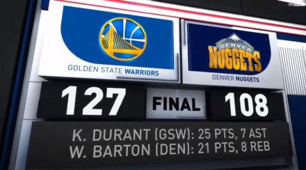 Golden State cala il poker: Denver ko (108-127). Volano anche Minnesota e Detroit