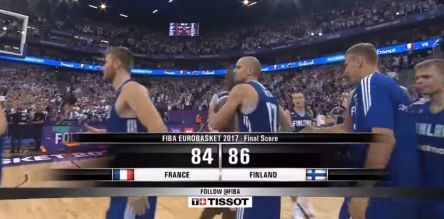 Europei, storica Finlandia: battuta la Francia all'overtime (86-84)