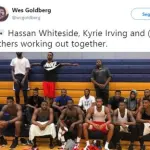 Irving si allena a Miami con Whiteside e Wall
